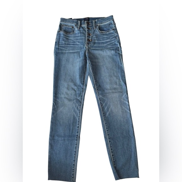 J. CREW - high rise Skinny Light Wash 10” - Picture 2 of 7
